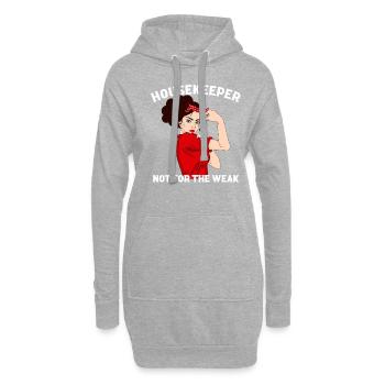 Housekeeping cleaning lover, housekeeper - Hoodie-Kleid - Grau meliert - Vorne
