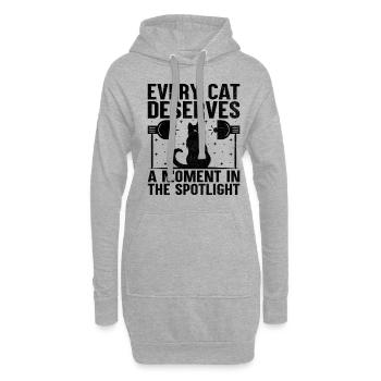 Chat Photographes Chat Amoureux Des Chats Photo - Sweat-shirt à capuche long Femme - gris chiné - Devant