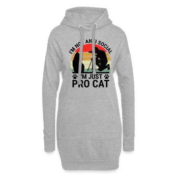 Chat Photographes Chat Amoureux Des Chats Photo - Sweat-shirt à capuche long Femme - gris chiné - Devant