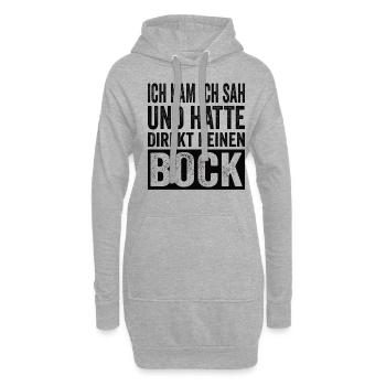 Je suis venu, j’ai vu et je n’en ai pas eu envie tout de suite - Sweat-shirt à capuche long Femme - gris chiné - Devant