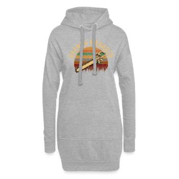 chainsaw logger lumberjack arborist - Hoodie-Kleid - Grau meliert - Vorne