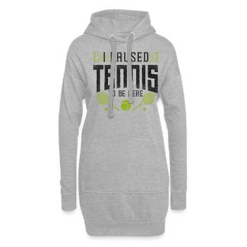 Funny Tennis Player Racket I - Hoodie-Kleid - Grau meliert - Vorne