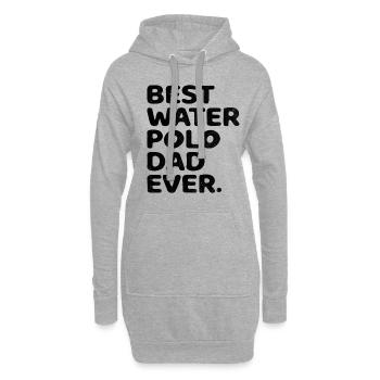 Bester Wasserball-Vater aller Zeiten Aquatic Polo Spieler Fathe - Hoodie-Kleid - Grau meliert - Vorne