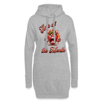 Time Of The Month Periode Menstruation - Hoodie-Kleid - Grau meliert - Vorne
