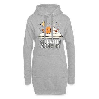 Chemise de nuit officielle Birds Bird Pair - Sweat-shirt à capuche long Femme - gris chiné - Devant