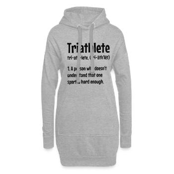Triathlète Une personne qui ne comprend pas cela sur - Sweat-shirt à capuche long Femme - gris chiné - Devant