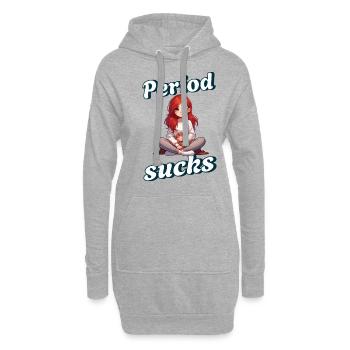 Les règles sont nulles de s’exprimer d’une manière unique - Sweat-shirt à capuche long Femme - gris chiné - Devant
