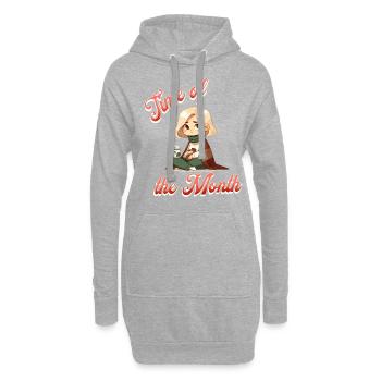 Periode Zeit Des Monats Gemütlich - Hoodie-Kleid - Grau meliert - Vorne