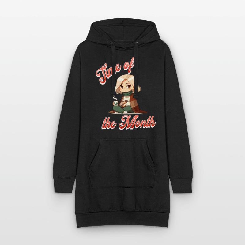 Période Période du mois Confortable Sweat-shirt à capuche long Femme