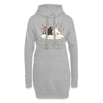 Chemise de nuit officielle Chinchilla Pair - Sweat-shirt à capuche long Femme - gris chiné - Devant