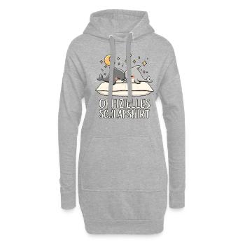 Offizielles Schlafshirt Delfine Delphin Paar - Hoodie-Kleid - Grau meliert - Vorne
