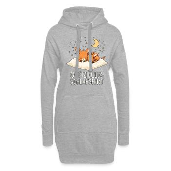 Chemise de nuit officielle Kangourous Kangourou Paire de kangourou - Sweat-shirt à capuche long Femme - gris chiné - Devant