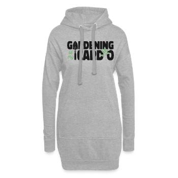 Plant Lover Gardening Gardening Is - Hoodie-Kleid - Grau meliert - Vorne