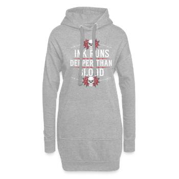 Tattoo Studio Tattoo Artist Tattoo Ideen - Hoodie-Kleid - Grau meliert - Vorne