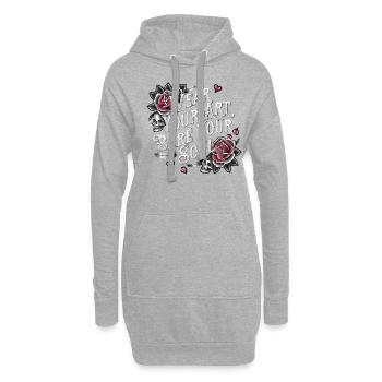 Tattoo Studio Tattoo Artist Tattoo Ideen - Hoodie-Kleid - Grau meliert - Vorne