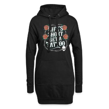 Tattoo Studio Tattoo Artist Tattoo Ideas - Hoodie Dress - black - Front
