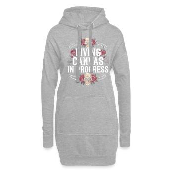 Tattoo Studio Tattoo Artist Tattoo Ideen - Hoodie-Kleid - Grau meliert - Vorne