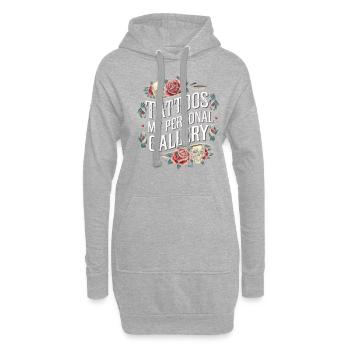 Tattoo Studio Tattoo Artist Tattoo Ideen - Hoodie-Kleid - Grau meliert - Vorne