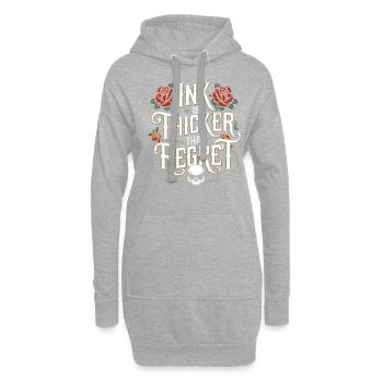 Tattoo Studio Tattoo Artist Tattoo Ideen - Hoodie-Kleid - Grau meliert - Vorne