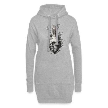 Tattoo Studio Tattoo Artist Tattoo Ideen - Hoodie-Kleid - Grau meliert - Vorne