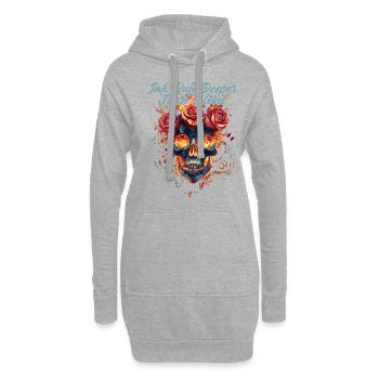 Tattoo Studio Tattoo Artist Tattoo Ideen - Hoodie-Kleid - Grau meliert - Vorne