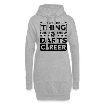 Dart Dartspieler Dartspiel Herren - Hoodie-Kleid - Grau meliert - Vorne