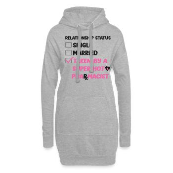 Technicien en pharmacie - Sweat-shirt à capuche long Femme - gris chiné - Devant