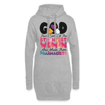 Pharmacy Tech Technician - Hoodie-Kleid - Grau meliert - Vorne