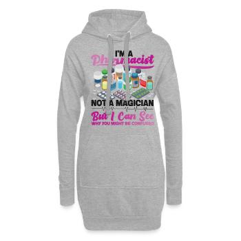 Technicien en pharmacie - Sweat-shirt à capuche long Femme - gris chiné - Devant