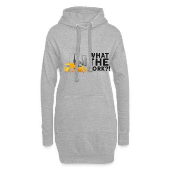 Gabelstaplerbediener und Gabelstaplerfahrer - Hoodie-Kleid - Grau meliert - Vorne