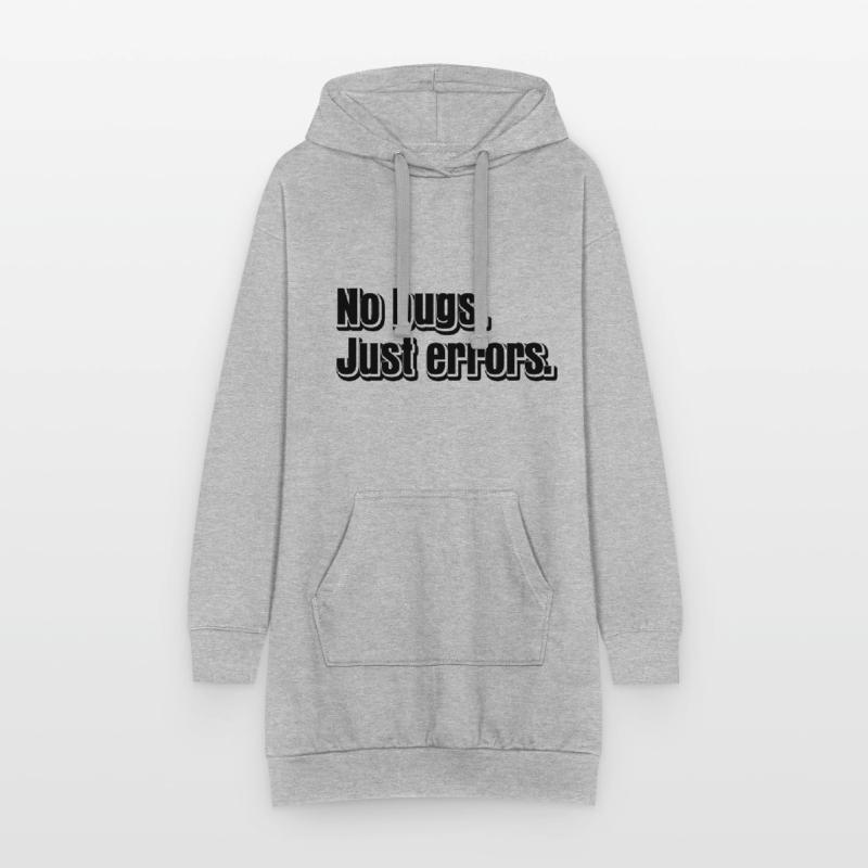 No Bugs Just Errors Coder Programmer Nerd Software Hoodie-Kleid