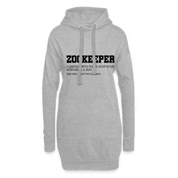 Definition Graphic Animal Keeper Zoo Keeper Animal - Hoodie-Kleid - Grau meliert - Vorne