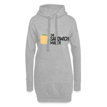 Sandwich Macher Grillen Papa BBQ Sandwich - Hoodie-Kleid - Grau meliert - Vorne