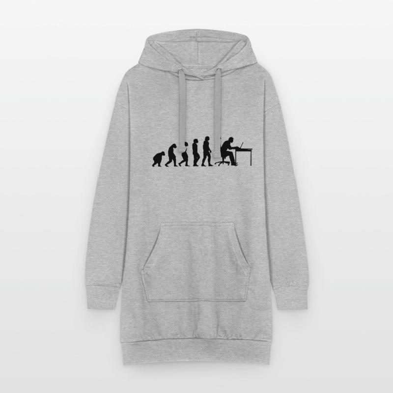 Evolution Of Man Coding Software Developer Program Hoodie-Kleid