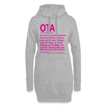 OTA Operationstechnische Assistentin Abschied - Hoodie-Kleid - Grau meliert - Vorne