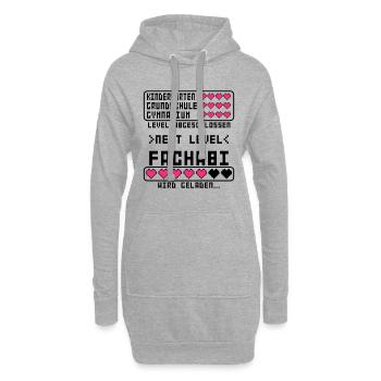 Fachabitur Fachabi zum Beginn Anfang Start Frauen - Hoodie-Kleid - Grau meliert - Vorne
