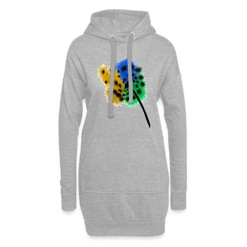 pusteblume - Hoodie-Kleid - Grau meliert - Vorne