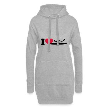 Kanupolo - Hoodie-Kleid - Grau meliert - Vorne