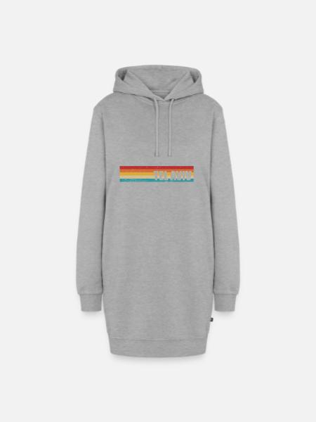 Tel Aviv - Hoodie-Kleid - Grau meliert