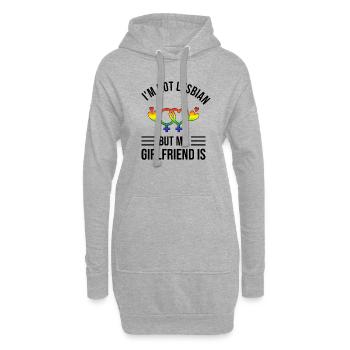 LGBT Lesbienne LGBTQ couple Homosexualtité Couple - Sweat-shirt à capuche long Femme - gris chiné - Devant
