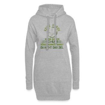 Crosshairs Gamer disant Hunter Sports Shooter - Sweat-shirt à capuche long Femme - gris chiné - Devant