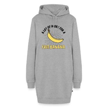 Coureurs de marathon en course semi-marathon - Sweat-shirt à capuche long Femme - gris chiné - Devant