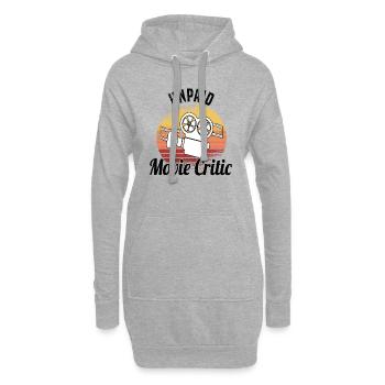 Critique de film Critique de film Long métrage - Sweat-shirt à capuche long Femme - gris chiné - Devant