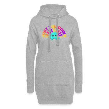 Poulpe Poulpe Tentacule de mer Poulpe Poulpe Poulpe Poulpe - Sweat-shirt à capuche long Femme - gris chiné - Devant