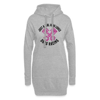 Pilote de course Racing Car Tuning Racing Motorsport - Sweat-shirt à capuche long Femme - gris chiné - Devant