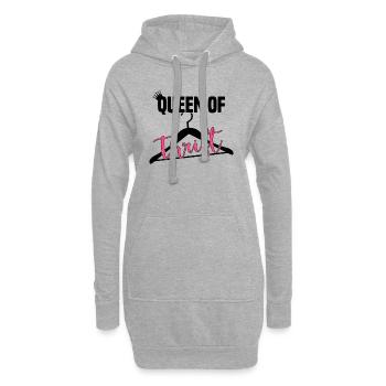 Secondhand Shop Secondhand Eco Hipster Used - Hoodie Dress - heather grey - Front