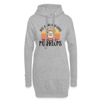 Cueilleur de champignons Chasseurs de champignons Amateurs de champignons Champignons Ferme de champignons - Sweat-shirt à capuche long Femme - gris chiné - Devant