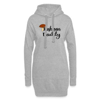 Cueilleur de champignons chasseur de champignons amateur de champignons champignons ferme - Sweat-shirt à capuche long Femme - gris chiné - Devant