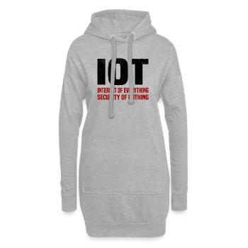 Internet Of Things IOT Programmierer Admin IT - Hoodie-Kleid - Grau meliert - Vorne