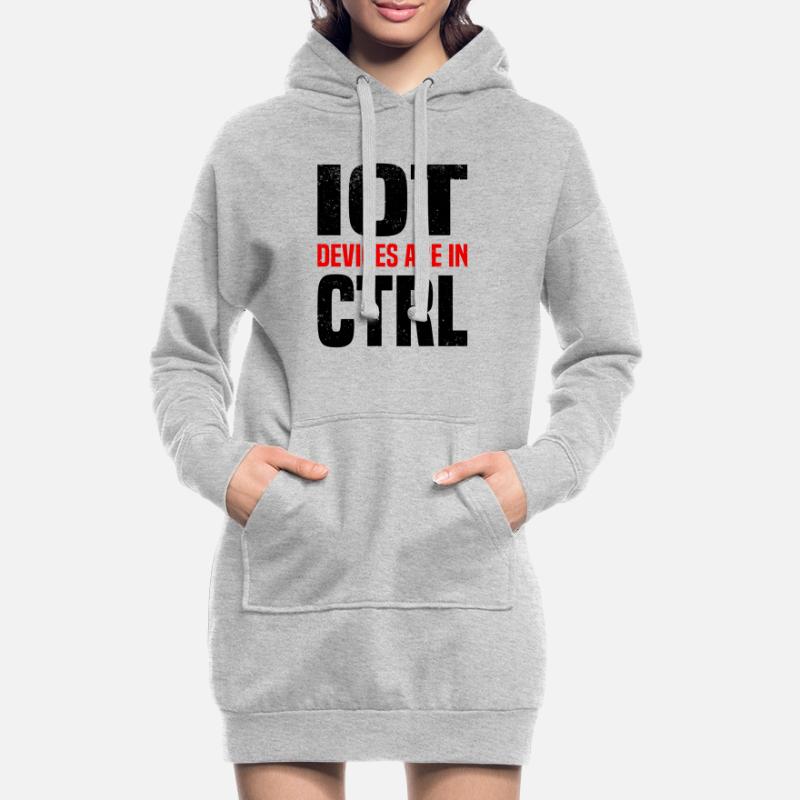 Internet Des Objets IOT Programmeur Admin IT Sweat-shirt à capuche long Femme
